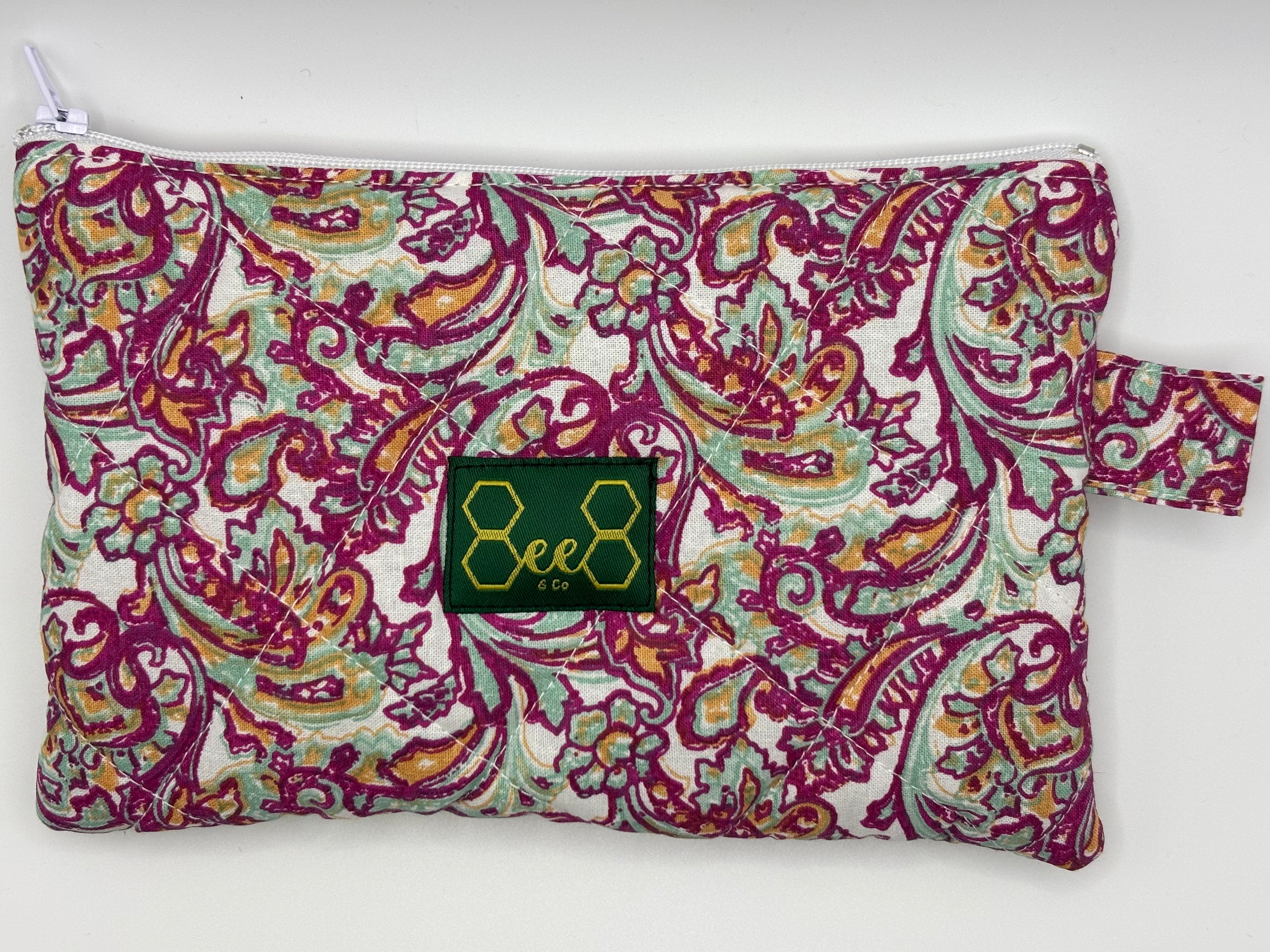Quilted Pouches Whites, Yellows, Pinks