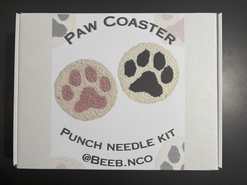 Paw Coaster Punch Needle Kit
