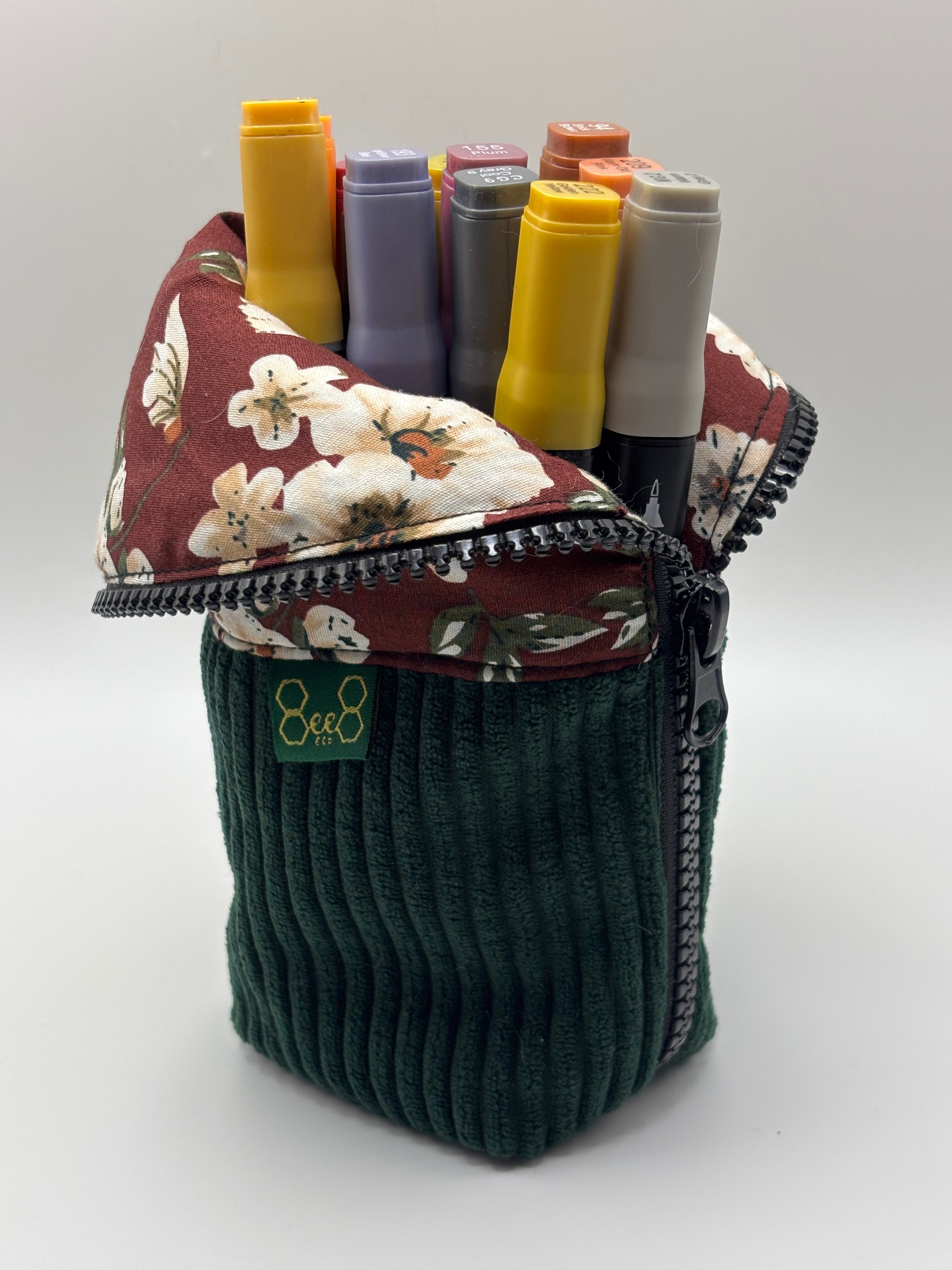 Burrito Case - Burgundy Floral