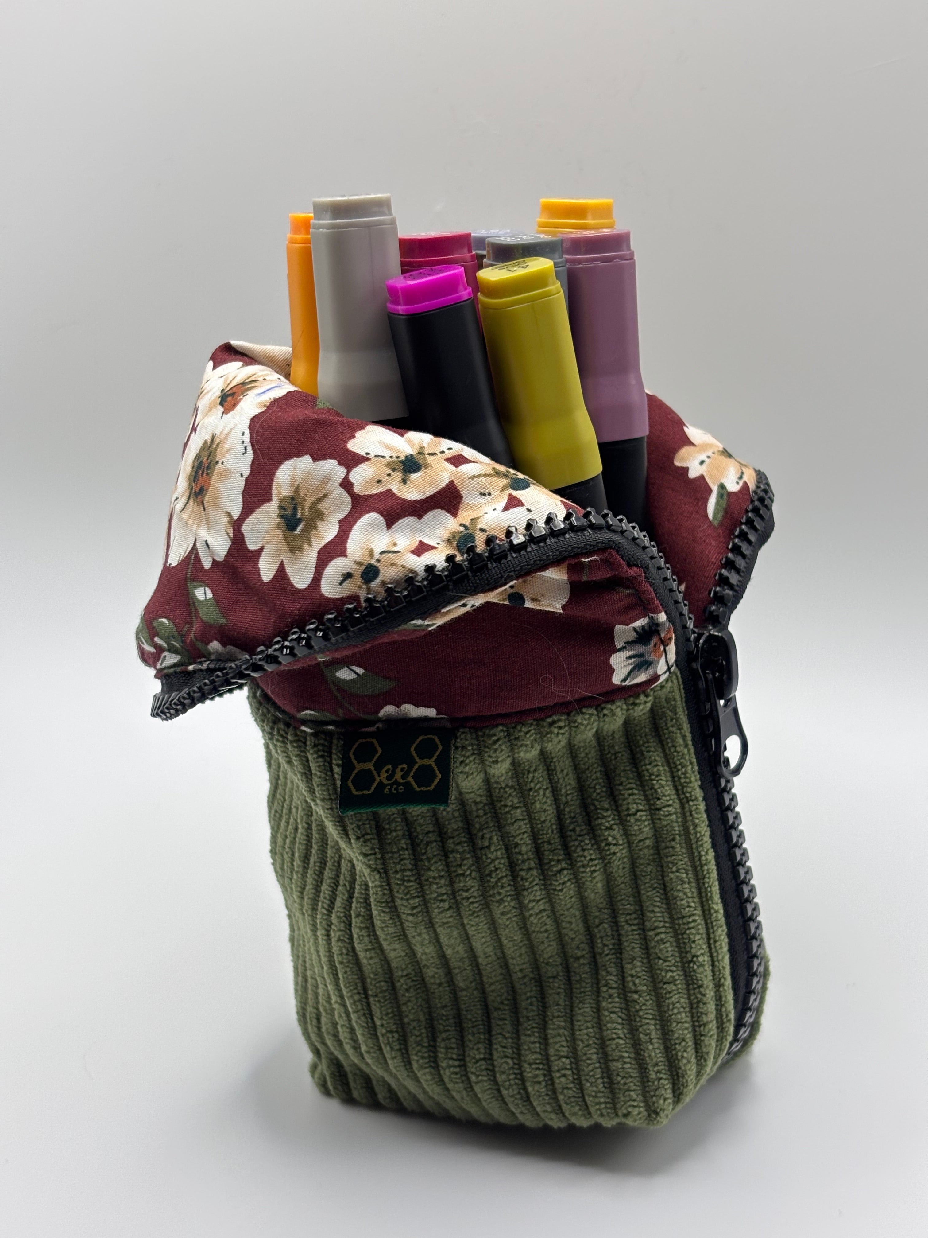 Burrito Case - Burgundy Floral