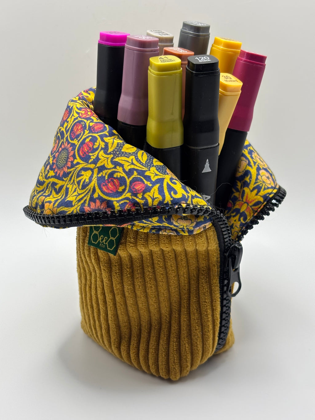 Burrito Case - Navy/Mustard Strawberry