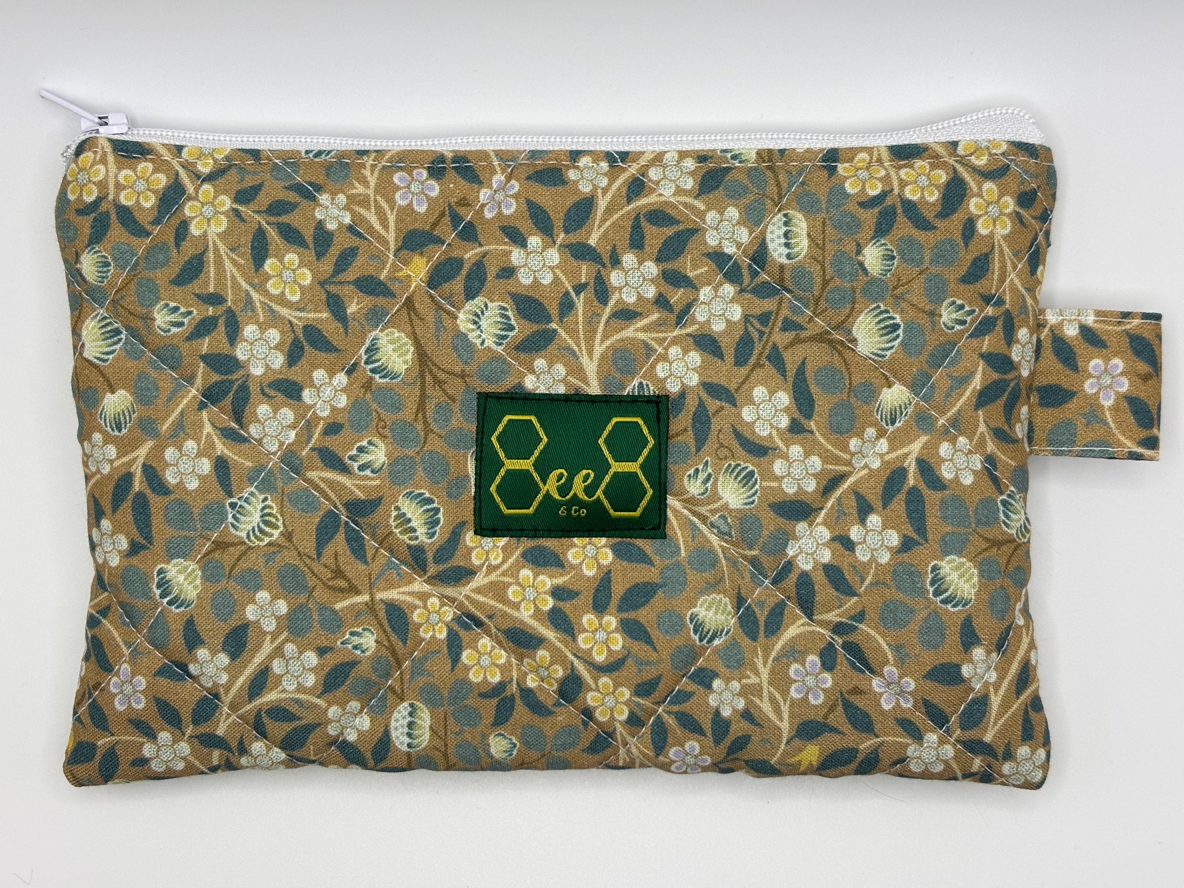 Quilted Pouches Greeny Blues