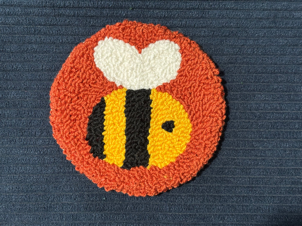 Bee Coaster Punch Needle Kit