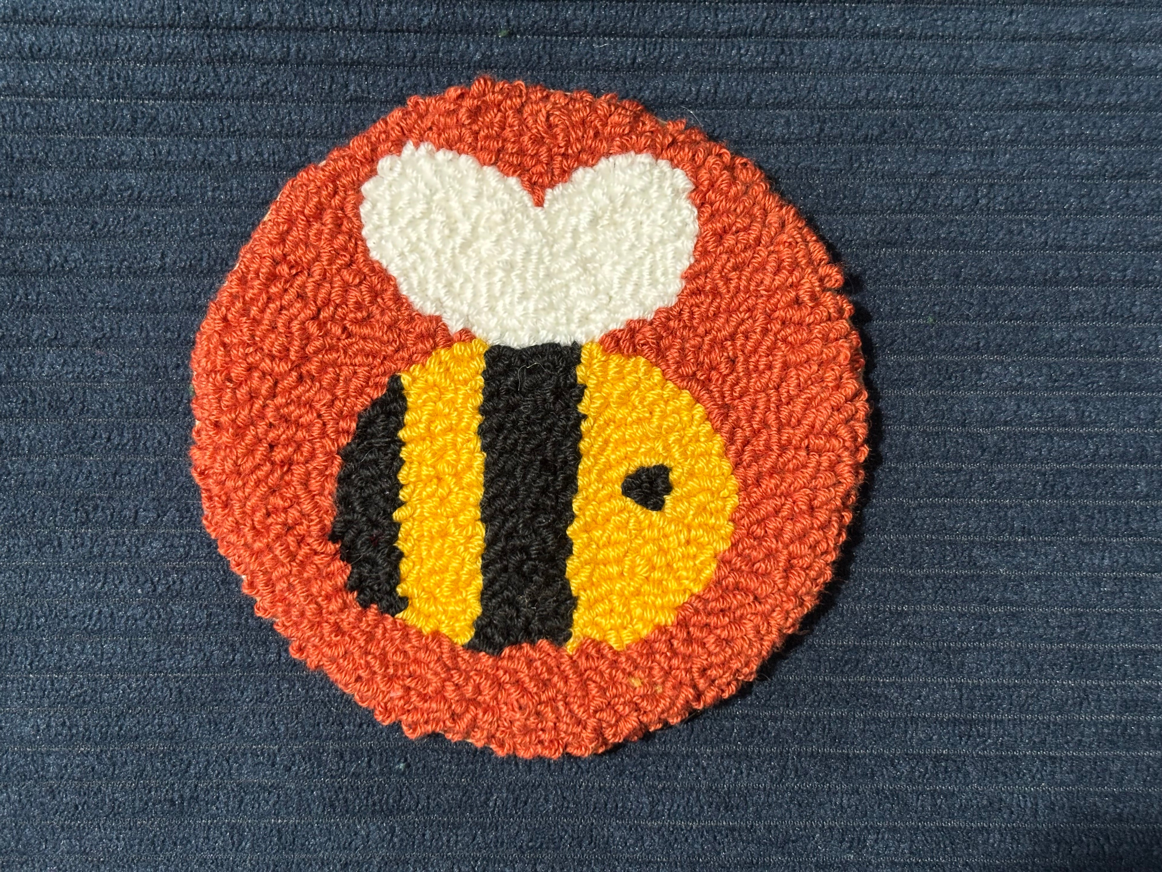 Bee Coaster Punch Needle Kit