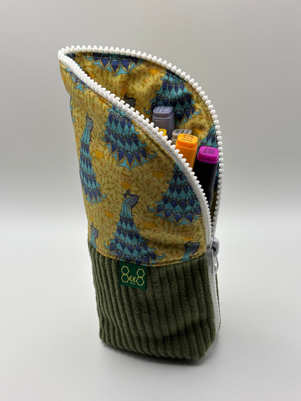 Burrito Case - Green Peacock