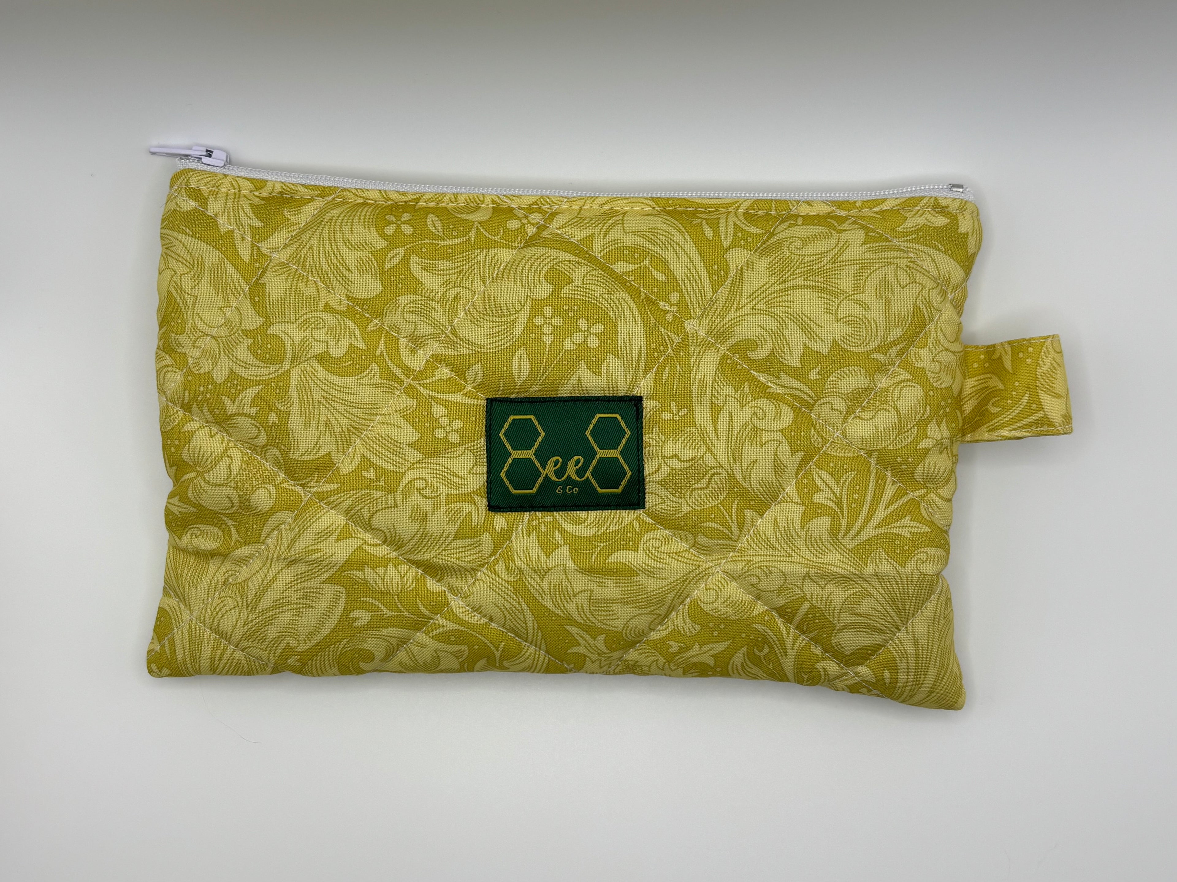 Quilted Pouches Whites, Yellows, Pinks