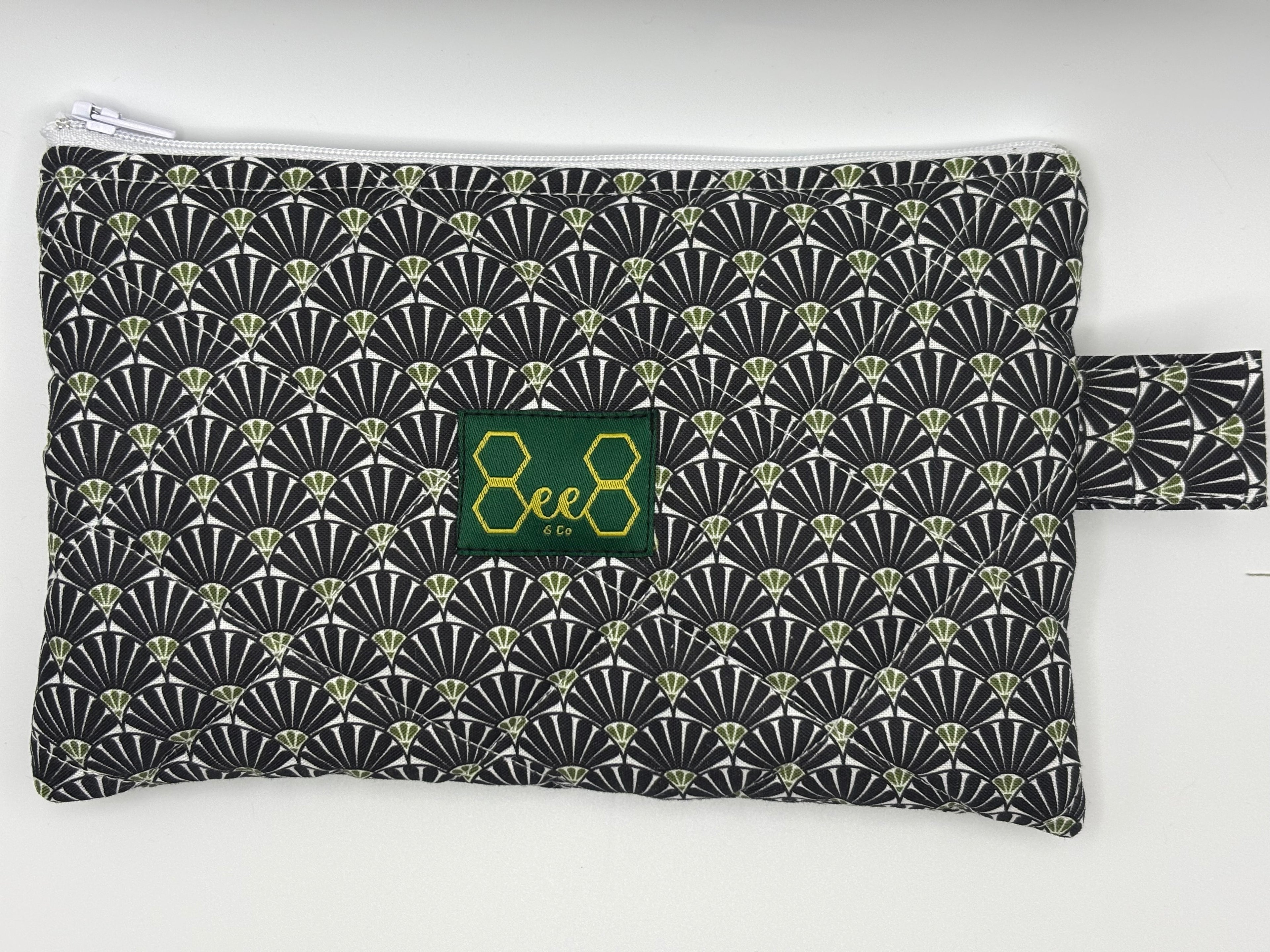 Quilted Pouches Greeny Blues