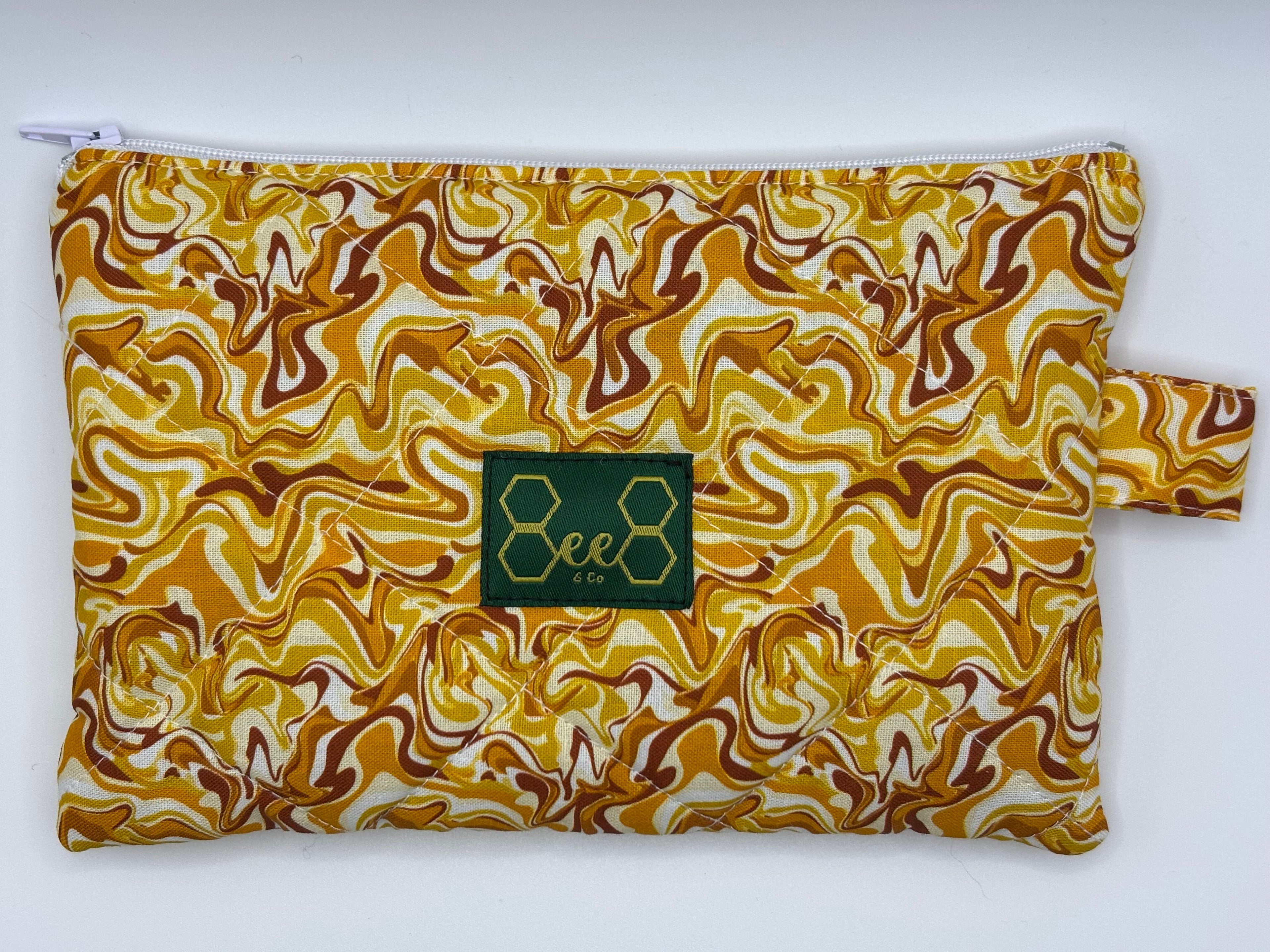 Quilted Pouches Whites, Yellows, Pinks