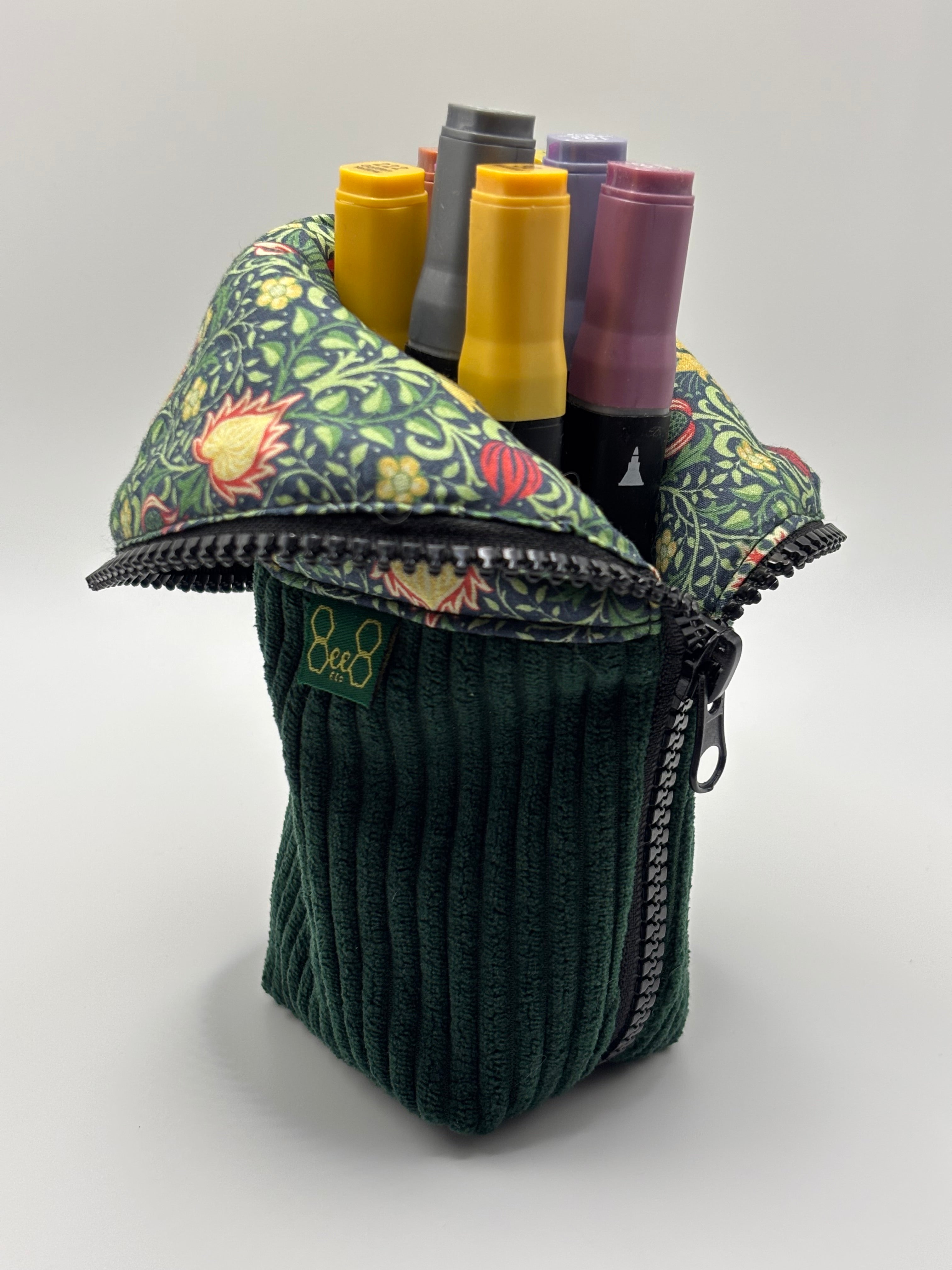 Burrito Case - Dark Green Floral