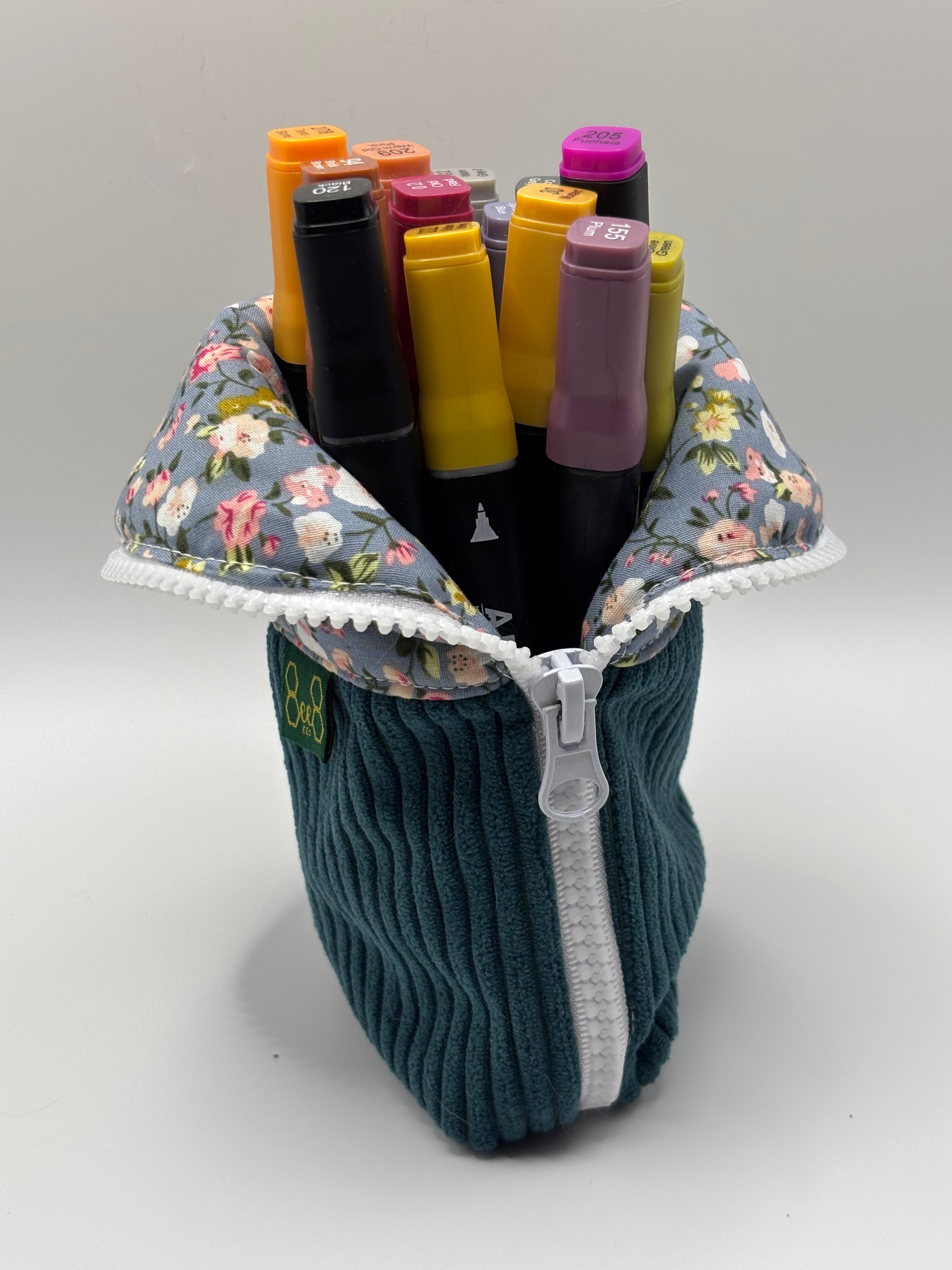 Burrito Case - Teal Floral