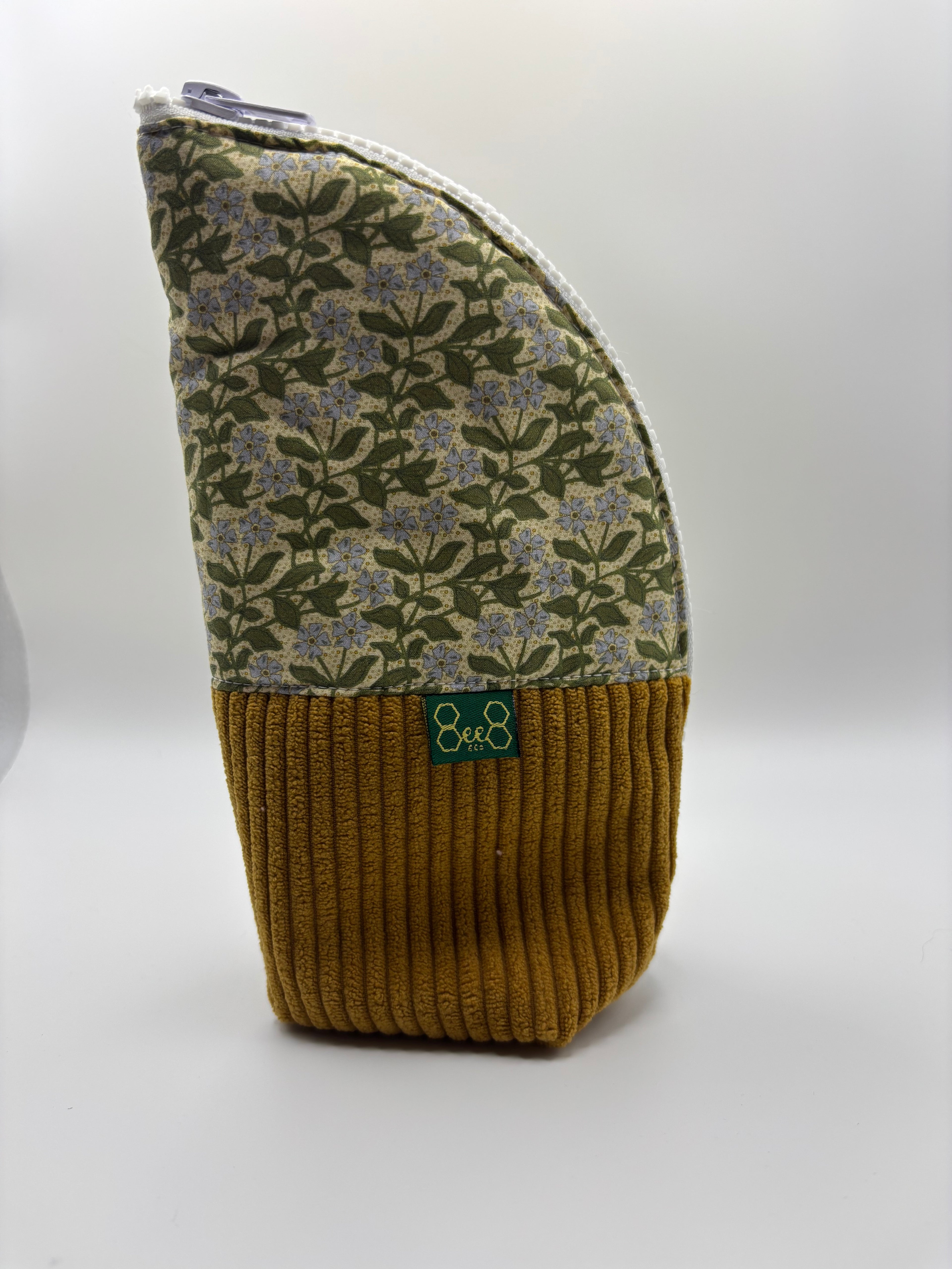 Burrito Case - Green/ Mustard Vine