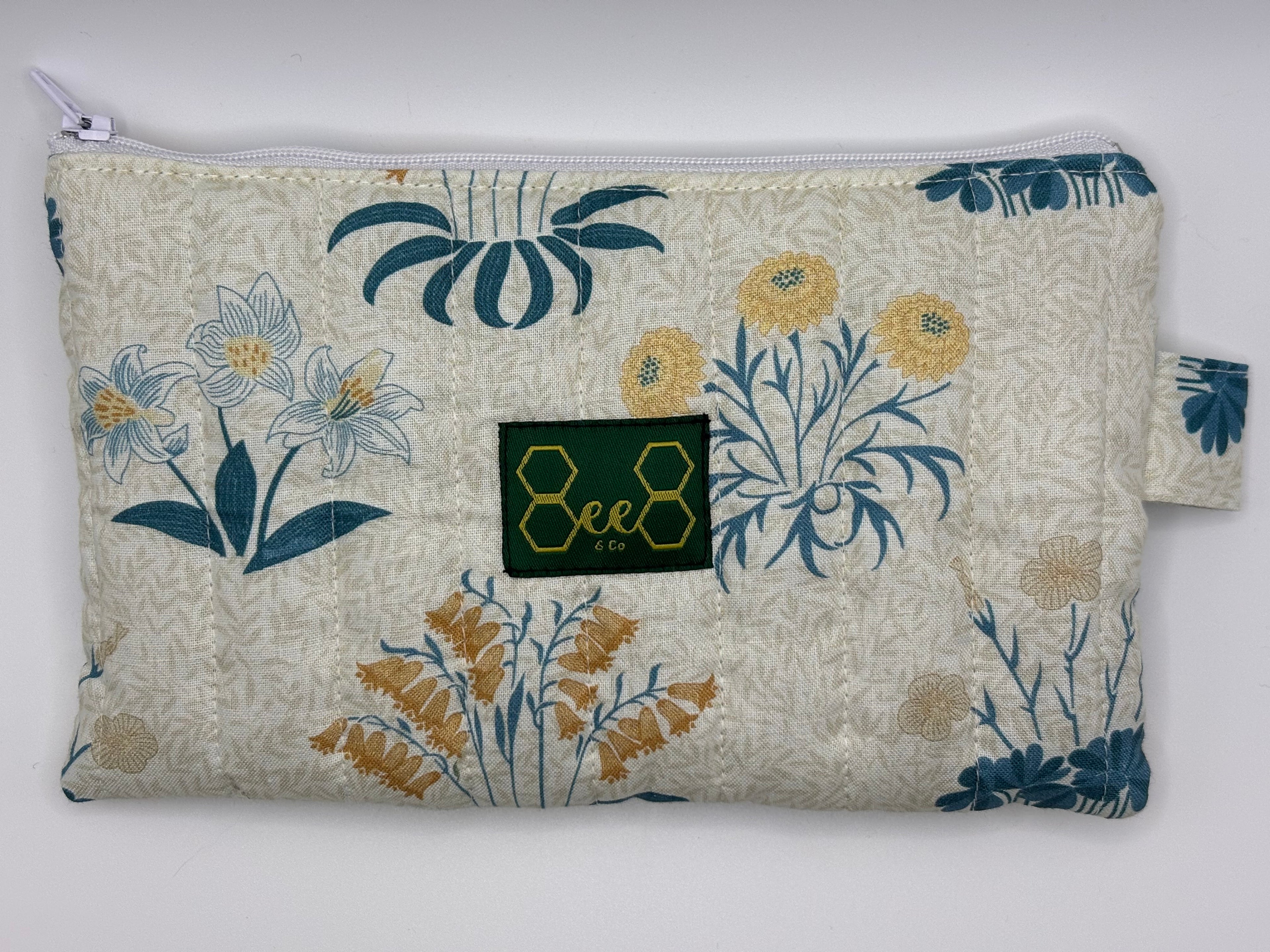 Quilted Pouches Whites, Yellows, Pinks