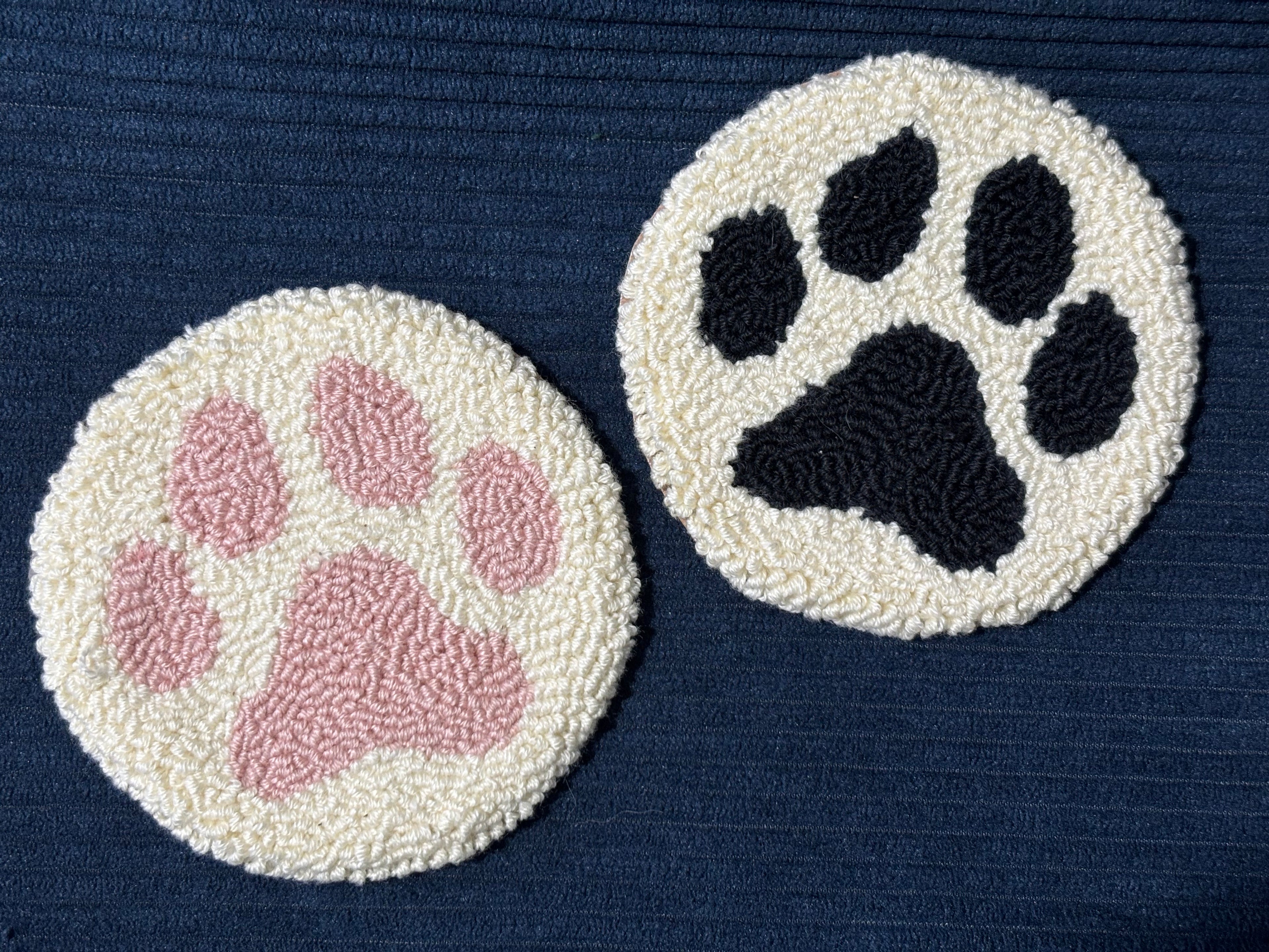 Paw Coaster Punch Needle Kit