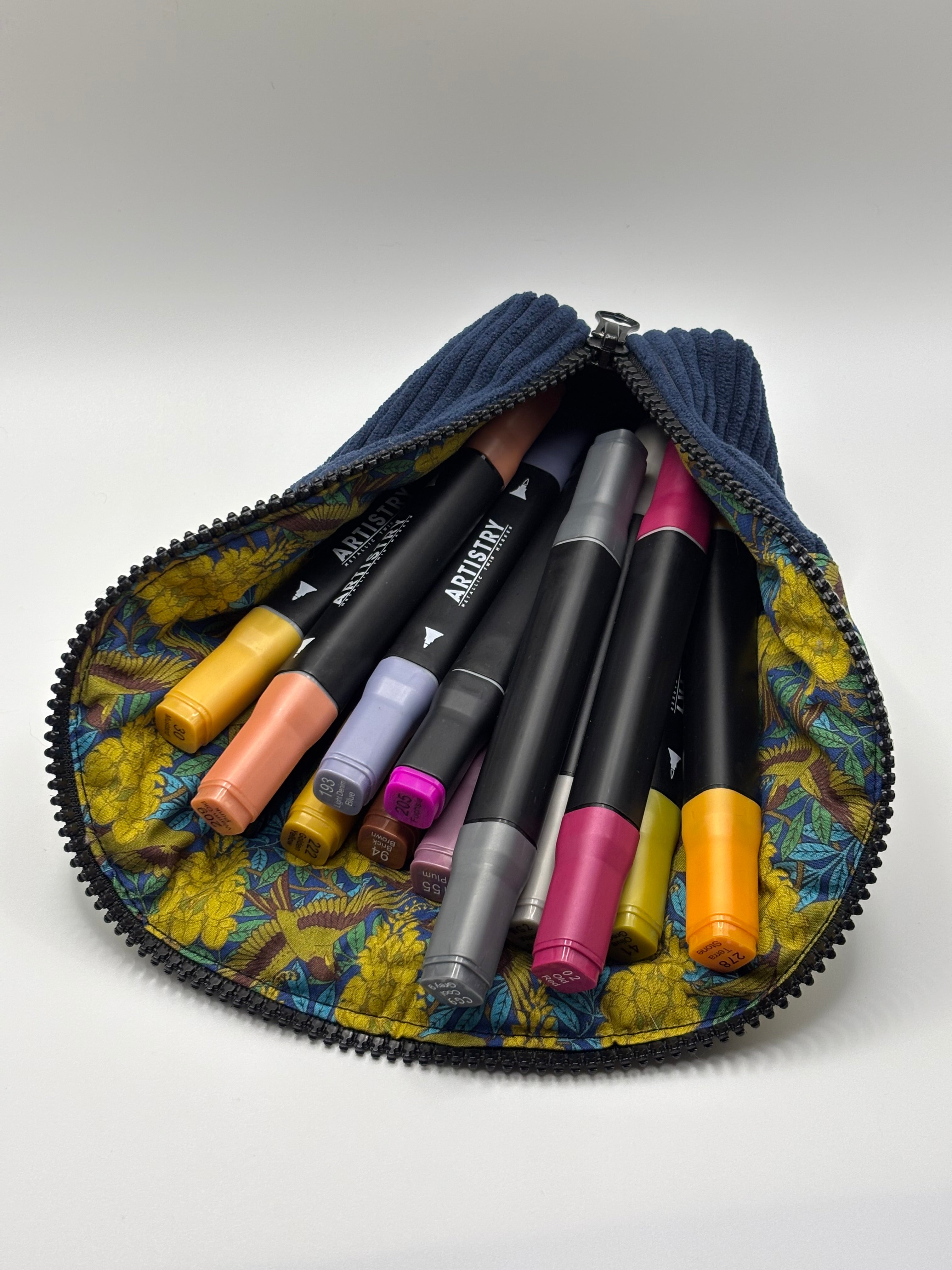 Burrito Case - Navy/Olive Vine