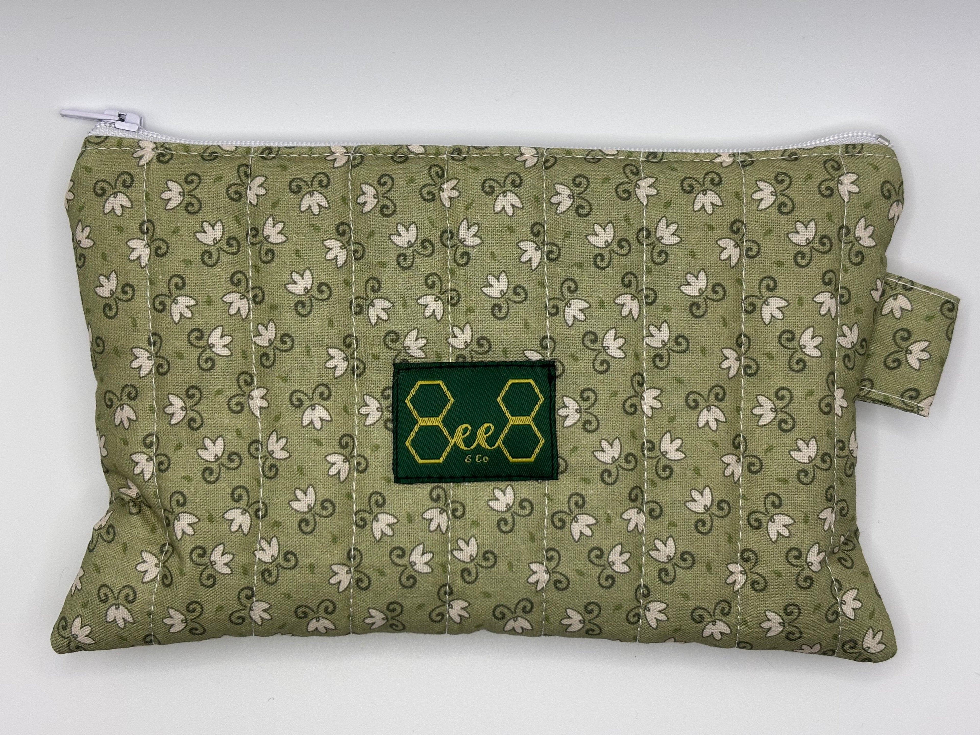 Quilted Pouches Greeny Blues