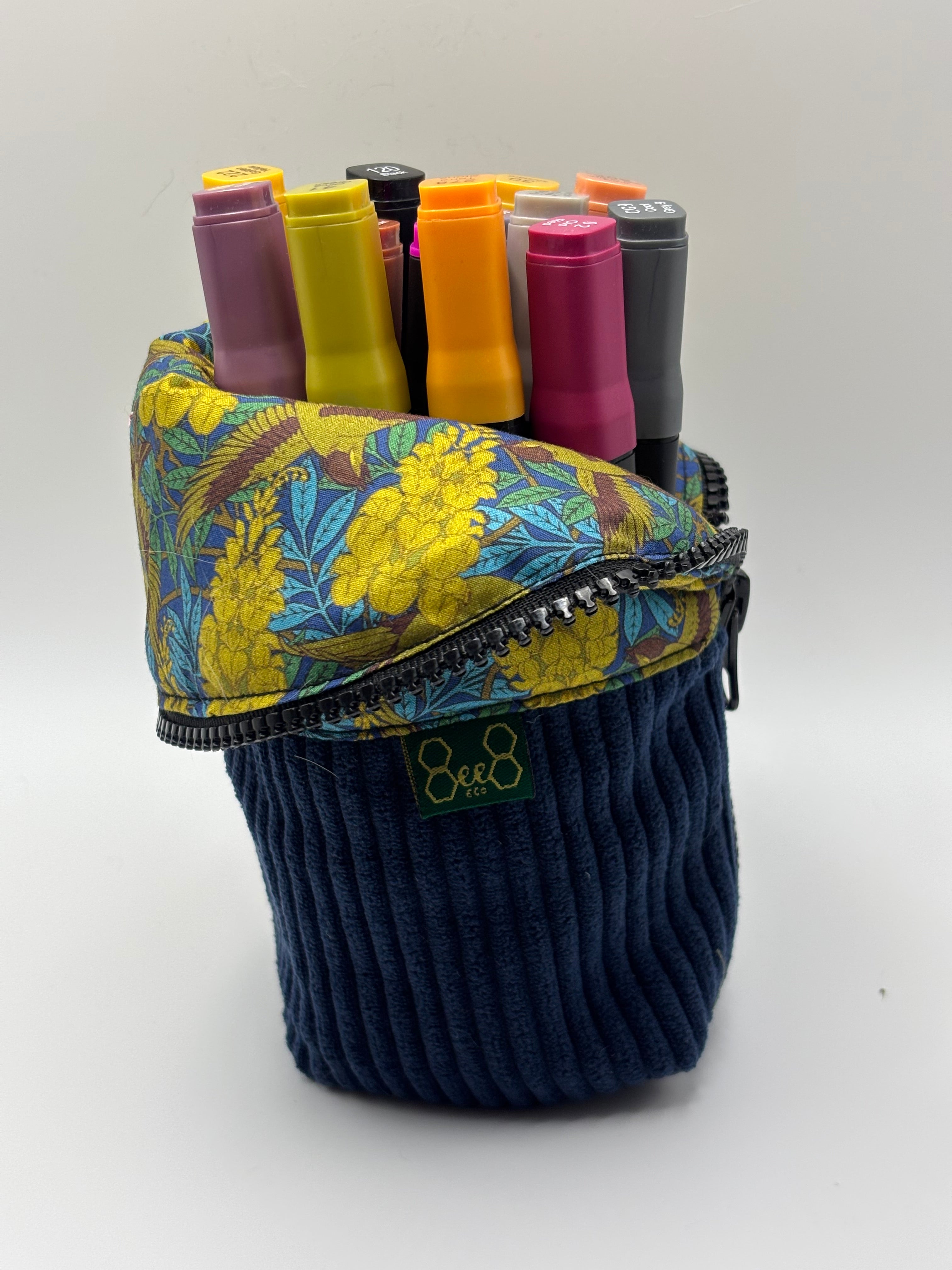 Burrito Case - Navy/Olive Vine